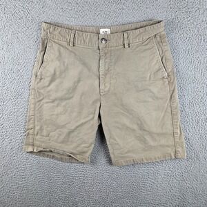 Flint And Tinder Shorts Mens 33 Brown Chino Stretch Casual Summer Huckberry Hike